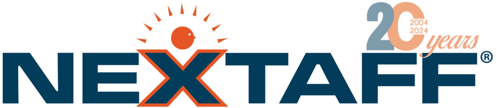NEXTAFF 20 Year Anniversary Logo